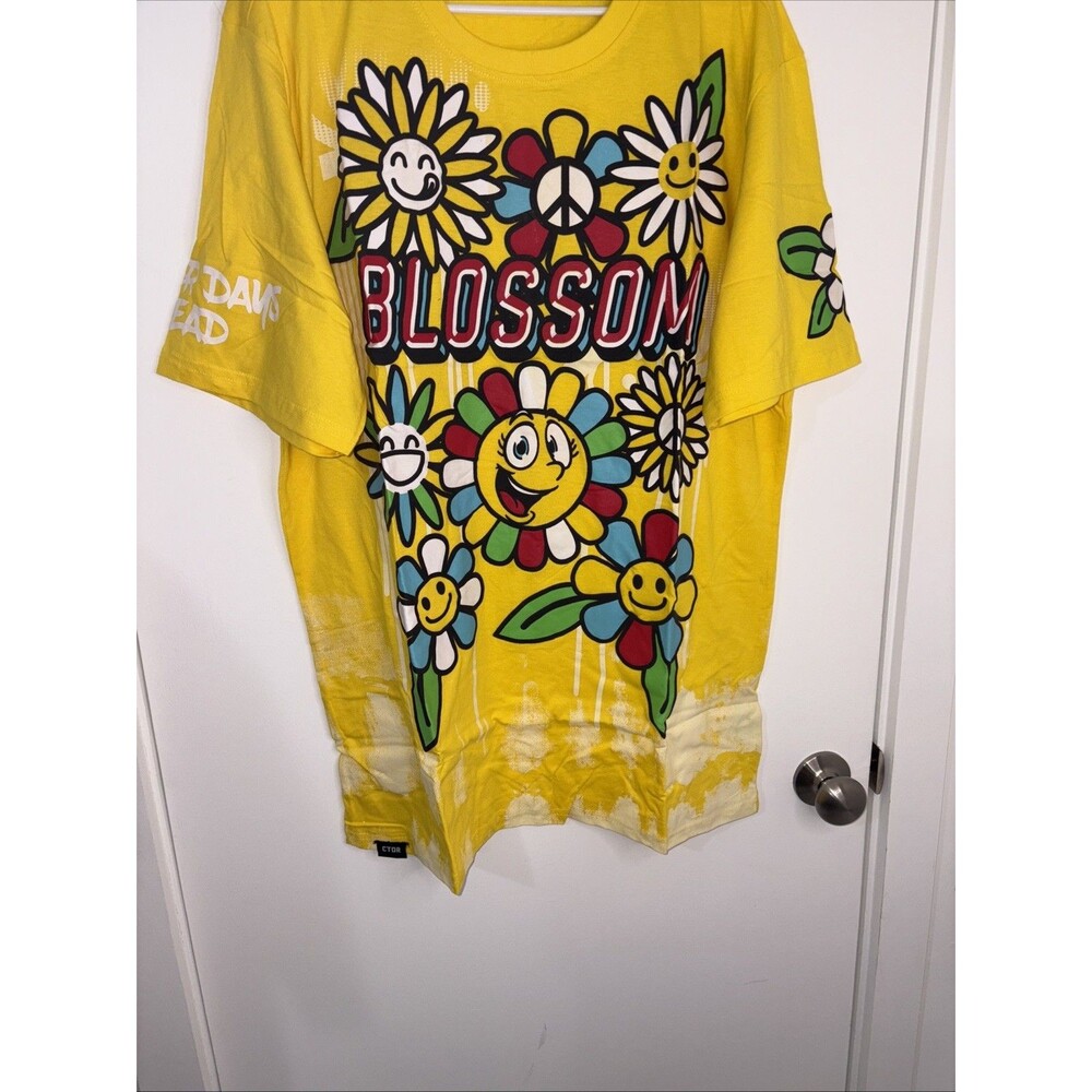 Contender Shirt Mens 2XL,3XL Yellow Better Days Ahead Comic Book Art